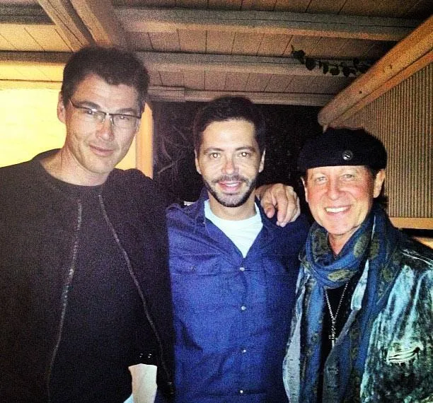 Chrysanthos Panas with Morten Harket and Klaus Mein